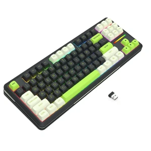 کیبورد بی سیم مکانیکال گیمینگ ردراگون مدل WILDSLASH K734 BWG PRO